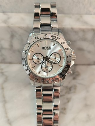 Reloj Hugo Boss Plata y Blanco