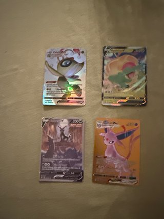 Lotto 4 Carte Pokemon V Celebi Applin Umbreon Espe