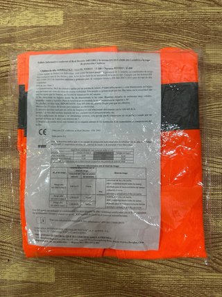 10 Chalecos reflectante naranja Talla L