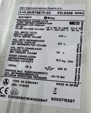 FRIGORÍFICO COMBI NO FROST EN INOX BALAY