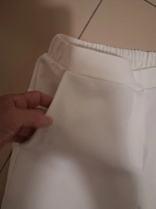 Pantaloni Zara bianchi TG M