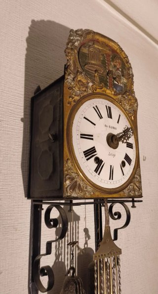Reloj autómata de pared antiguo José Ramos S. XIX-