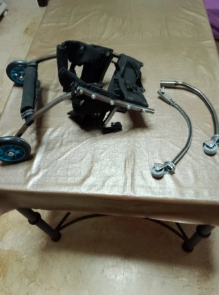 Silla de ruedas para perros desmontable ruedas
