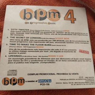 BPM Bit Progressive Music 4 CD Compilacion Promo