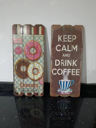 Carteles de cafetería vintage
