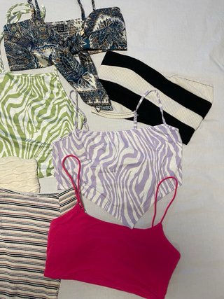 Lote 7 crop tops Shein Talla XS