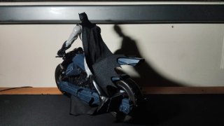 Motocicleta Batman Negra y Gris