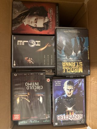 Lote 5 Películas DVD Terror/Culto
