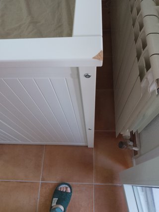 Diván blanco Ikea con colchón