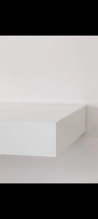 Mensola grigio/bianco metallo/legno