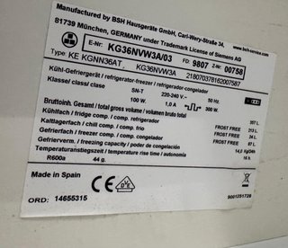 FRIGORÍFICO COMBI NO FROST SIEMENS BLANCO