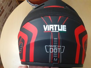Casco Motocross VIRTUE Talla M +Gafas Espejo NUEVO