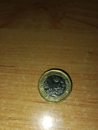 Moneda de 1 libra 2017 reina Isabel II