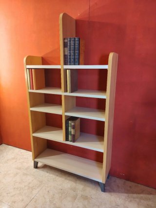 Estantería Fuerte 97cm Bicolor Madera y Metal