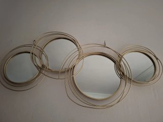 Decoración de  Pared de Metal Dorado Nuevo