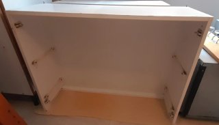 Mueble cascos de cocina blanco modular
