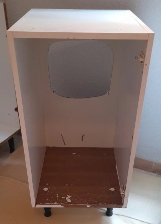 Mueble cascos de cocina blanco modular