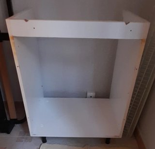 Mueble cascos de cocina blanco modular