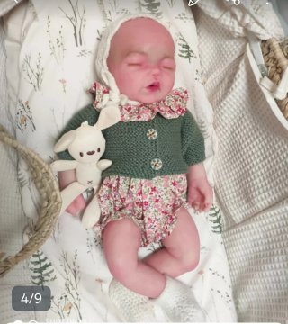 Muñeca Reborn Silicona 48cm 3.2kg