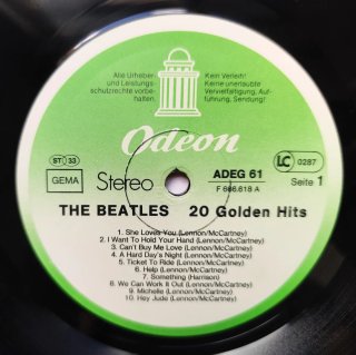 LP 1979 🇩🇪 THE BEATLES - 20 GOLDEN HITS