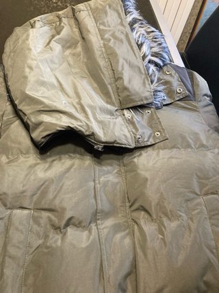 Chaqueta de plumas gris XXL