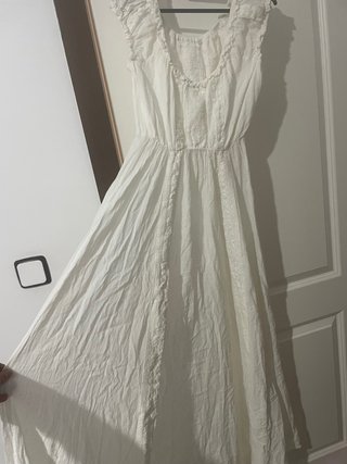 Vestido Ibicenco Blanco Talla Única era caro...