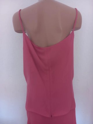 Blusa de tirantes rosa alta costura Alberto Sola