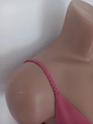 Blusa de tirantes rosa alta costura Alberto Sola