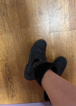 Botas de invierno negras de piel