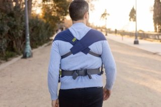 Mochila portabebés Boba Bliss azul