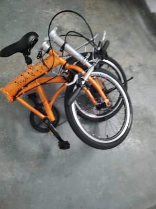 Bicicleta Plegable Naranja