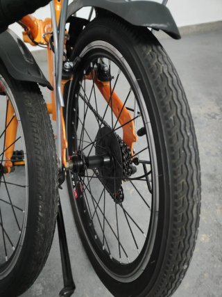 Bicicleta Plegable Naranja