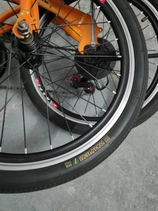 Bicicleta Plegable Naranja