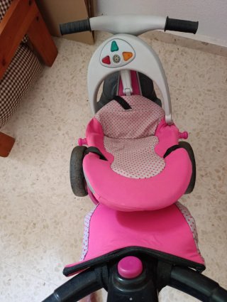 Carrito paseo infantil rosa