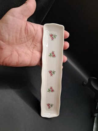 Bandeja alajero Porcelana Flores Rosas