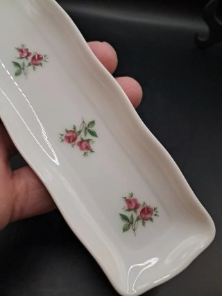 Bandeja alajero Porcelana Flores Rosas