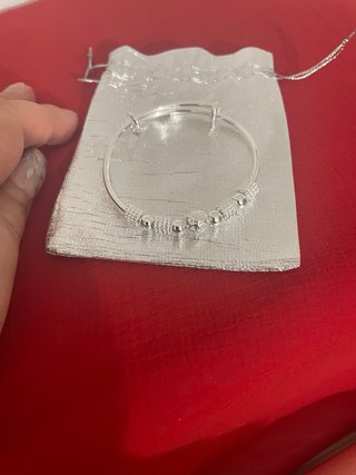 OFERTA Pulsera de plata abalorios Ajustable