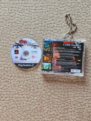 Resident Evil Code Veronica mini CD keychain