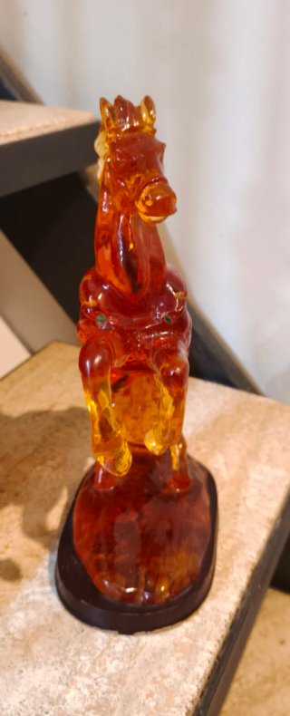 Scultura Cavallo Rampante in Resina - Feng Shui