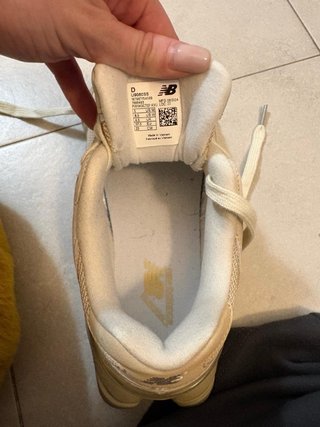 New Balance 37.5 Beige/Bianco Nuove