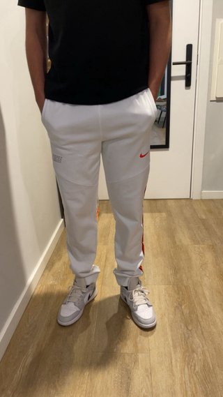 Nike Pantalón Deportivo Blanco Talla S