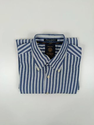 Camisa GANT Oxford Rayas Azul Blanco Talla L