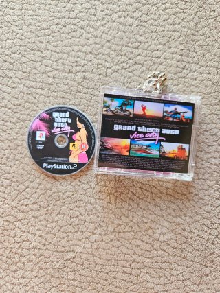 Keychain Grand Theft Auto Vice City mini cd NFC