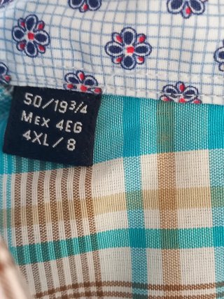 Camisa Begga manga corta talla 4XL.