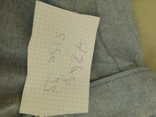 Camisa azul gris talla L