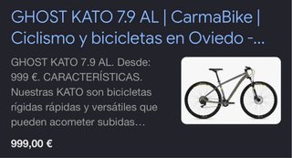 Bicicleta de Montaña Ghost Kato 29”