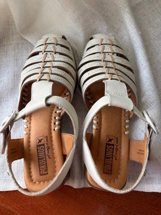Sandalias Pikolinos Romana blancas talla 37