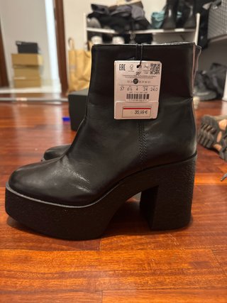 Botines Zara negros talla 37