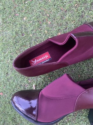 Zapatos Yameiji burdeos