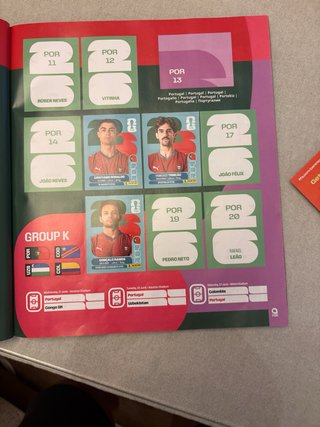 Álbum Panini Mundial 316 cromos pegados